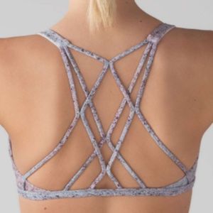 NWT Lulu Free to Be Zen Bra in Summer Haze Multi